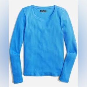 J Crew NWT Long-sleeve crewneck T-shirt in vintage rib BP077